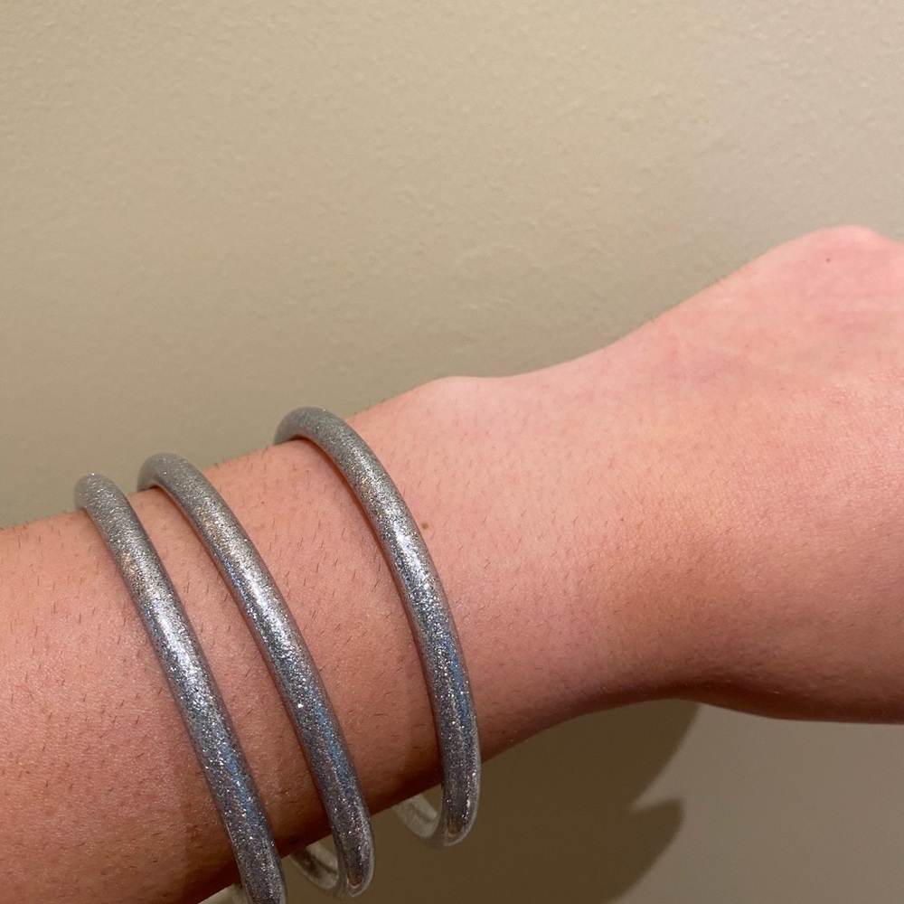 Silver Stackable bangles - Picture 6 of 7